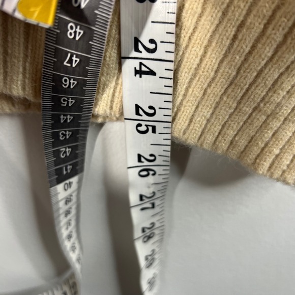 Womens Easel Flower Power Retro Oversized Sweater Tan Orange S - Picture 5 of 13